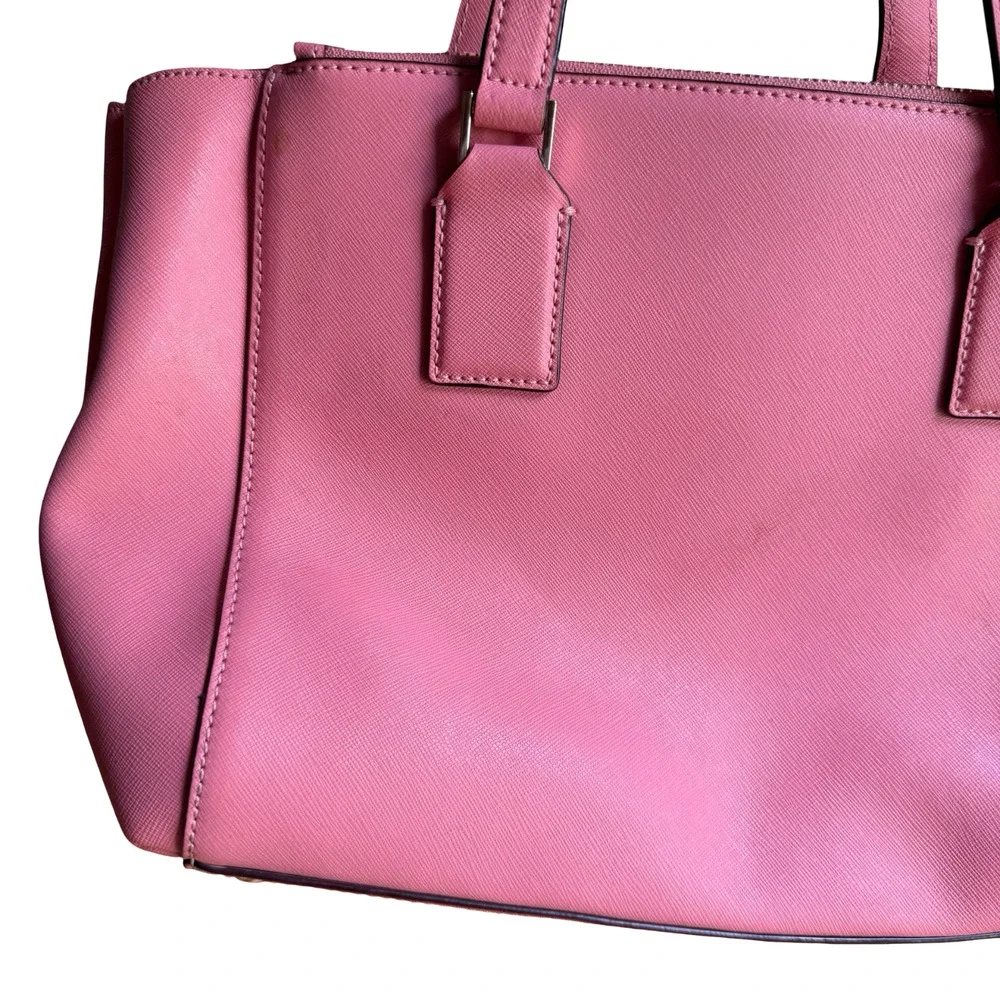 Kate Spade New York Cameron Street Satchel Pink Handbag Purse Leather Bag 11x9x4